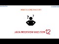 What is Constructor | Types Of Constructors | Java Interview Question | Ask Java | Code Bode