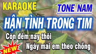 Karaoke Hận Tình Trong Tim - Tone Nam - ST Phan Bá Trương