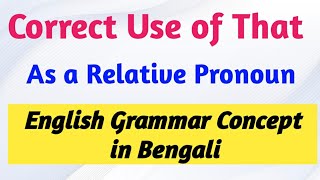 Use of relative pronoun \