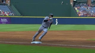 MIA@ATL: Gordon drives in Hechavarria on single