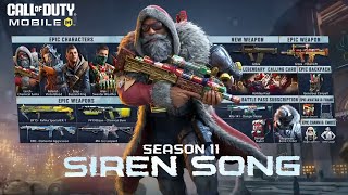 Season 11 Battle Pass Trailer COD Mobile - Siren Song BP CODM