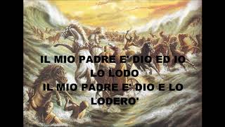 I CARRI DEL FARAONE CANTO EVANGELICO (LYRIC VIDEO)