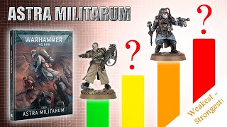 *NEW* Astra Militarum / Death Korps of Krieg Units RATED Tier List in 10th Edition Codex