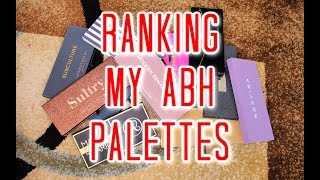 RANKING My ABH Eyeshadow Palettes 😬 WORST to the BEST!