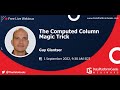 The Computed Column Magic Trick by Guy Glantser