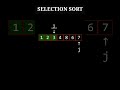 Selection Sort Animation Video #sorting #programming #dsa #selectionsort