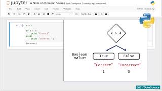 117 A Note on Boolean Values (PYTHON CONDITIONAL STATEMENTS) DATA SCIENCE TUTORIAL BEGINNER COURSE