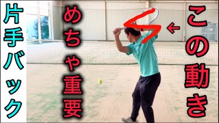 【片手バック】安定＆パワーの両立に必須な動き