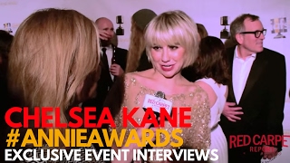 Chelsea Kane #FishHooks interviewed at the 44th Annual Annie Awards #ANNIEAwards #AwardSeason
