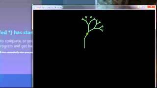 Small Basic-Turtle makes a tree