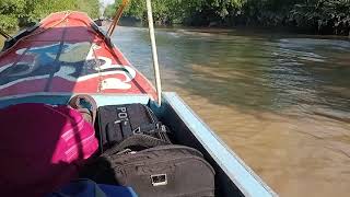 NGERI!!! KECEPATAN PENUH. SPEEDBOAT JALUR 8 MUARA TELANG DARI DESA KE KOTA PALEMBANG AKU NAIK INI.