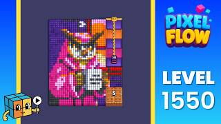 Pixel Flow Level 1550 (Very Hard) Walkthrough Solution