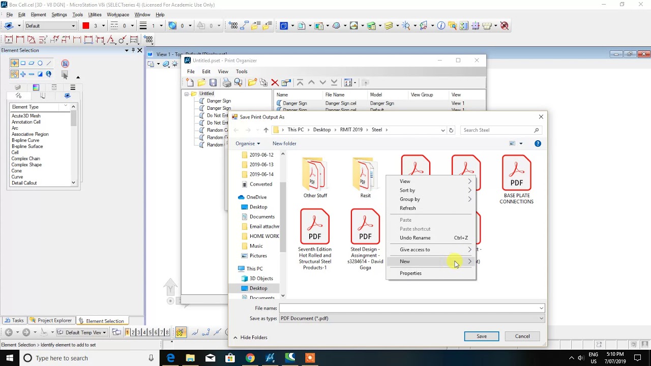 Microstation V8i - How To Batch Print - YouTube