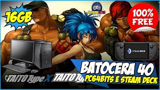 Batocera 40 PC e Steam Deck 16GB ESPECIAL COLLECTIONS