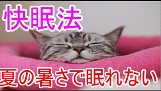 【快眠】夏の暑さで眠れない