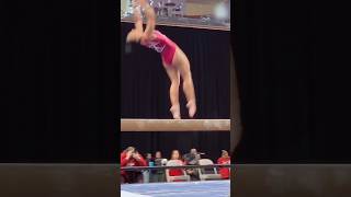 Gymnastics teenager, playful and lively balance beam #Women's Gymnastics #Rhythmic Gymnastics