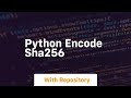 python encode sha256