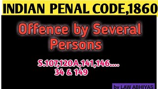 Offence by several persons|I.P.C|for all judicial exams|LL.B