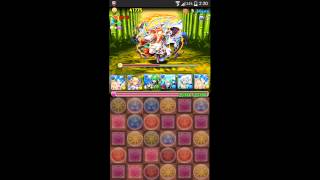 パズドラ 【タケミナカタ 降臨 木闇無し】 イズイズPT 安定ノーコン攻略！