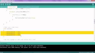 Initializing the Values Array