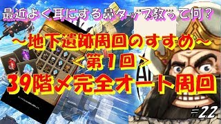 【アークザラッドR #22】地下遺跡周回、効率最重視！39階〆完全オート周回パーティーを紹介します！！※音声なし【アークR】