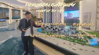 【新山市区豪华设备新公寓】Paragon Gateway | 著名发展商 | 到坡地只需八分钟 | Free Shuttle Bus