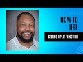How to use the string split function in SQL