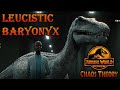 Jurassic world Chaos Theory season 2 leucistic Baryonyx screen time