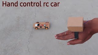 How to make a hand control car- hand control cardboard rc car.