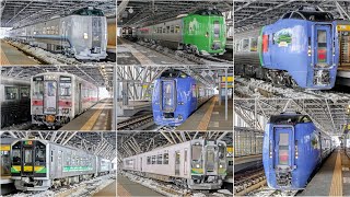 【発車・到着シーン集】JR北海道 函館本線 石北本線 宗谷本線 富良野線 旭川駅  2025年1月