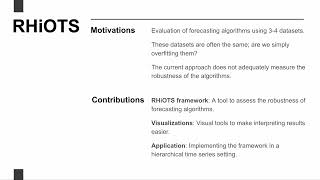 KDD2024 - RHiOTS: A Framework for Evaluating Hierarchical Time Series Forecasting Algorithms