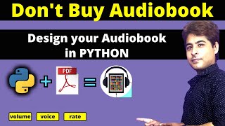 Create Audiobook in Python | Text to speech convertor in python programming | हिंदी में