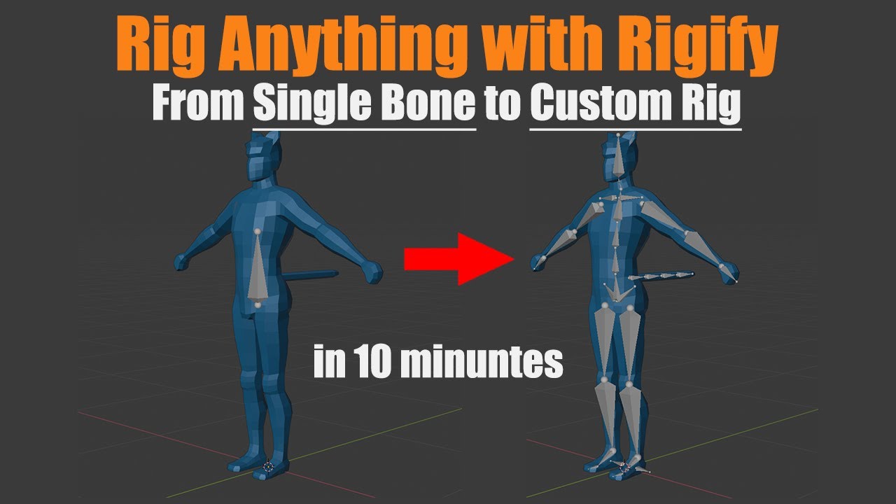 [Blender 2.8~3.6] Rig ANYTHING With Rigify #5-2 - Custom Rig From ...