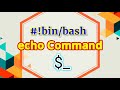 9. echo command in Shell Script | Shell Scripting Tutorial for beginners