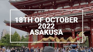 【18th October 2022】4K Asakusa The Golden Dragon Dance of Senso-ji Temple Tokyo/ 3年ぶりに復活 浅草「金龍の舞」Pt.2