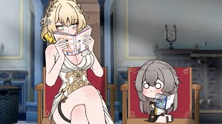 Aglaea seeing books from another world for the first time