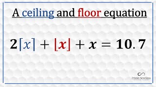 A ceiling and floor equation