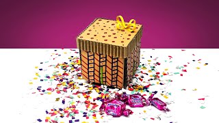Amazing Diy Explosion Gift Box From Cardboard !!!