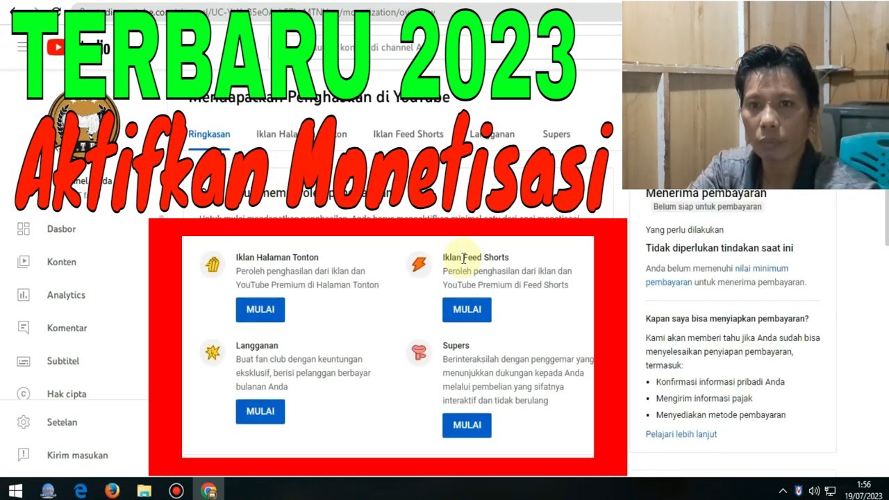 Cara Aktifkan Monetisasi Video Youtube