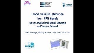 Blood Pressure Estimation from PPG Signals - ICASSP 2020