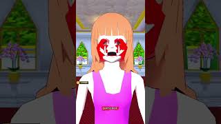 Hantu monster Scare MiO Bhoot 👣 Sakura School Simulator Horror Ding Dong#shorts #viral #sojamere