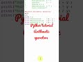 python tutorial Arithmetic operators