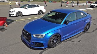 Audi RS3 Sedan NAR\u0026CAR Performance (700HP) vs GAD MOTORS Mercedes-Benz C63 AMG (1200HP)