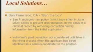 Legal Barriers to Reentry
