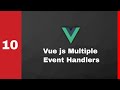 #10 Multiple Event Handlers   Event Handling   Vue js   Frontend #shorts