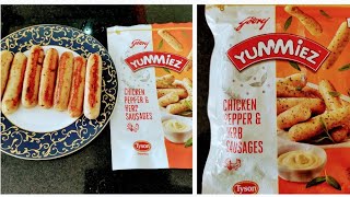 Godrej Yummiez Chicken Sausages Review \u0026 Cooking Demo|Godrej Yummiez Chicken Pepper \u0026 Herb Sausages