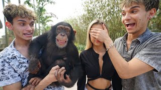 SURPRISING MY GIRLFRIEND WITH A MONKEY!