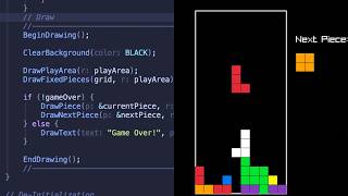 Building a Tetris clone in C - FULL version | ASMR coding