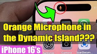 🔶 Why Is There an Orange Microphone in the Dynamic Island on iPhone? iOS 18 Fix 📱