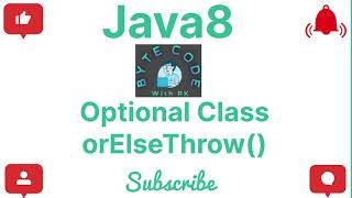orElseThrow() | Optional Class | Java8 | Core Java | Java Programming | #java #java8 #optionalclass